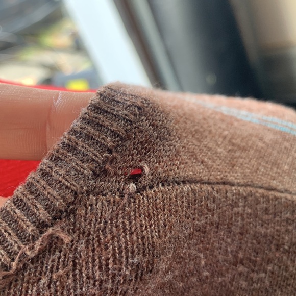 Brown billa bong v-neck sweater - Picture 5 of 6